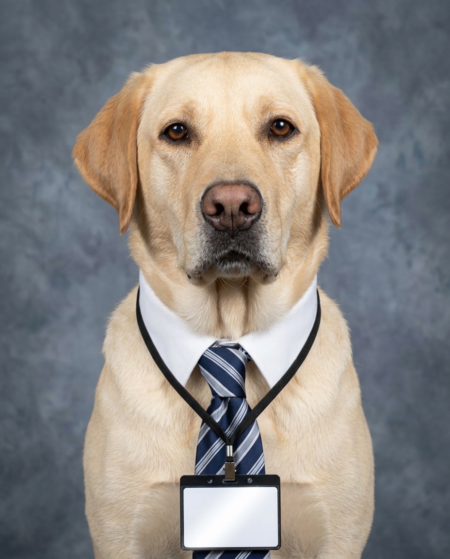Example of the Employee of the Month portrait style