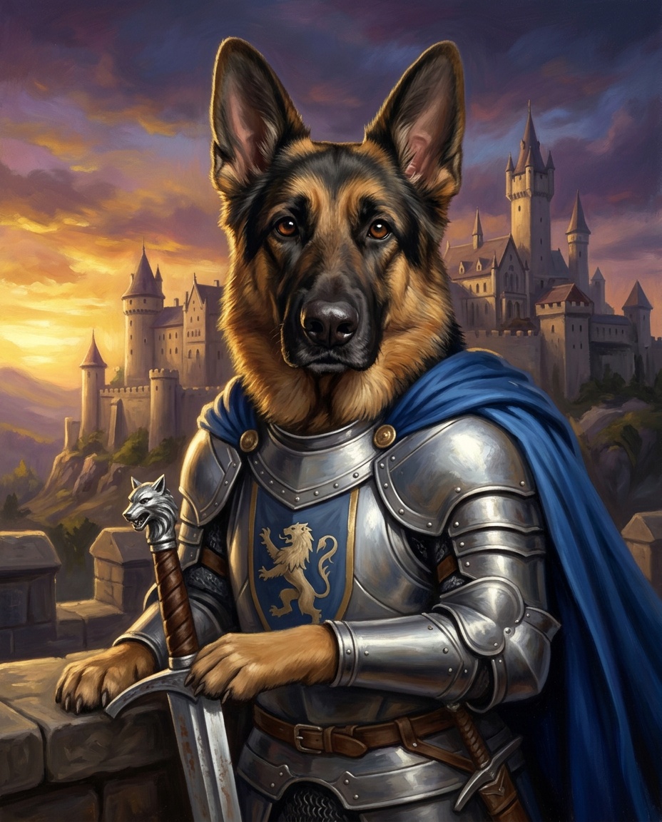 Example of the Sir Good Boy the Brave portrait style